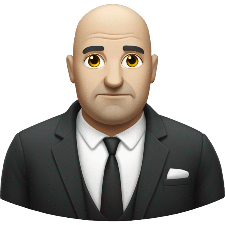 White bald big Mob Boss emoji