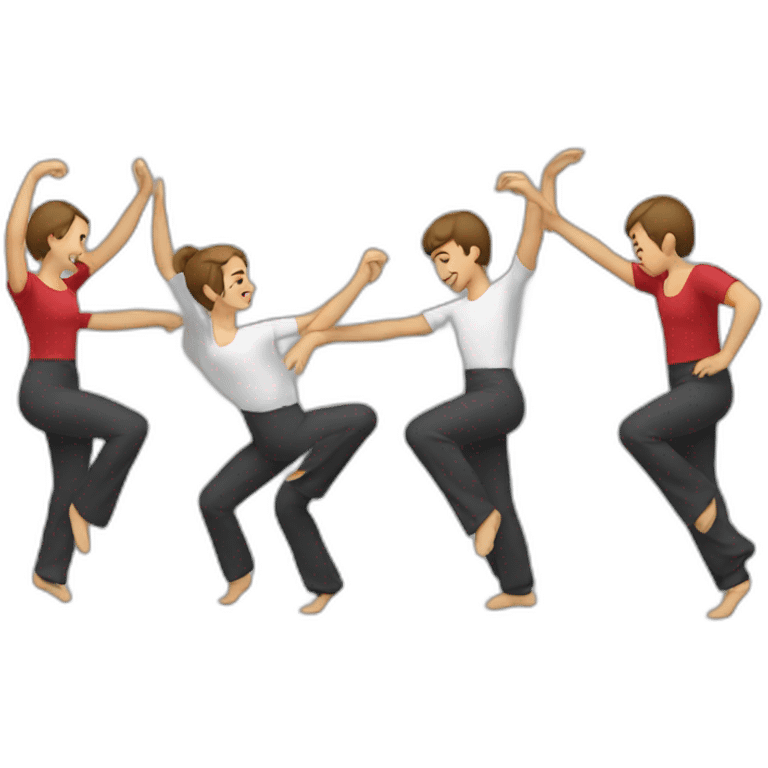 Spanish bridge danceing emoji