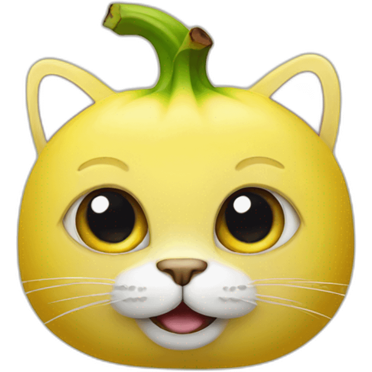 banana with cat face emoji