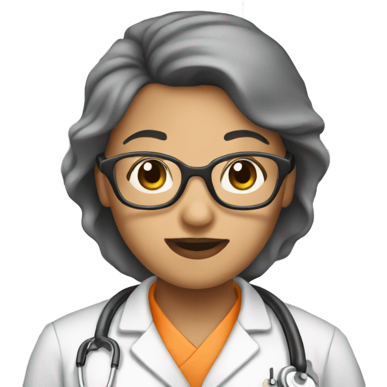 Nurse with glasses in jail  emoji