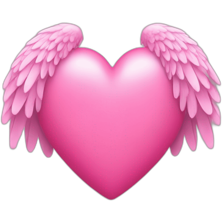 pink heart wings emoji