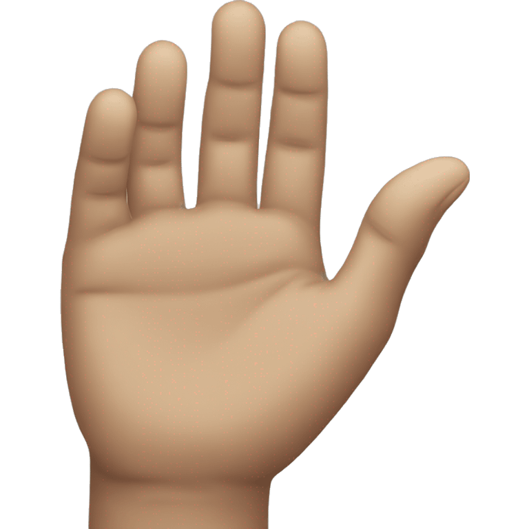 Generate a hand reaching into the sky emoji