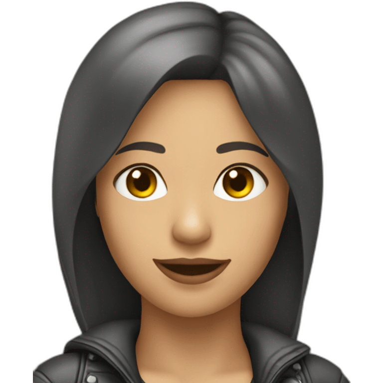 Femme qui fait de la moto emoji