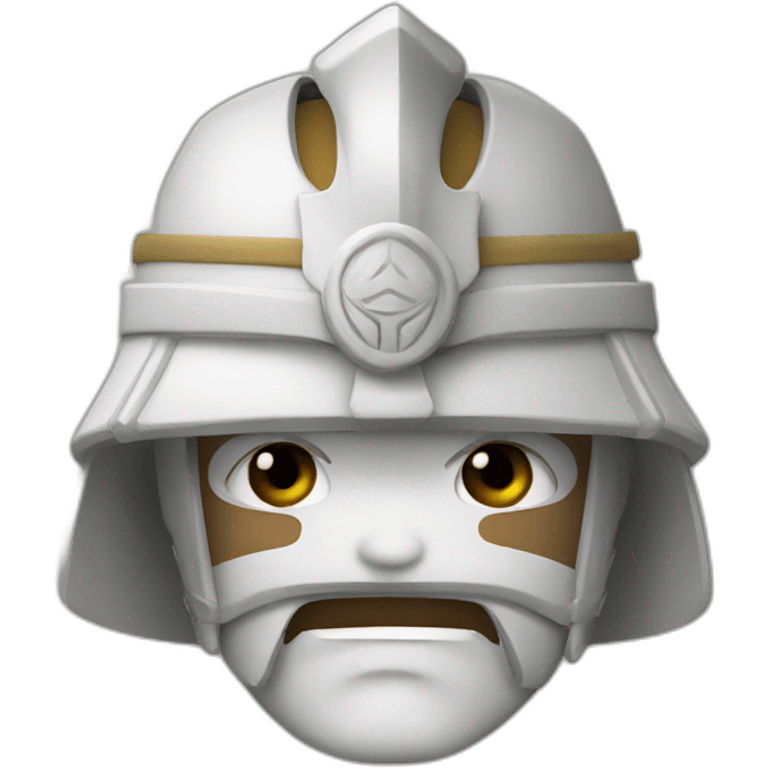 white samurai emoji