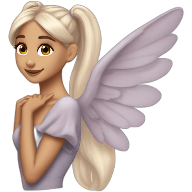 Ariana Grande con alas de hada  emoji