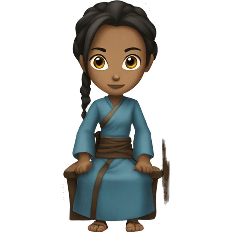 katara from avatar last airbender with furniture emoji