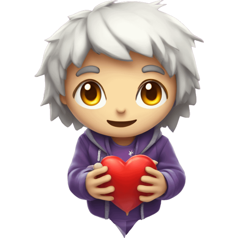 Nexon's "Crazy Arcade" game character holding a heart emoji