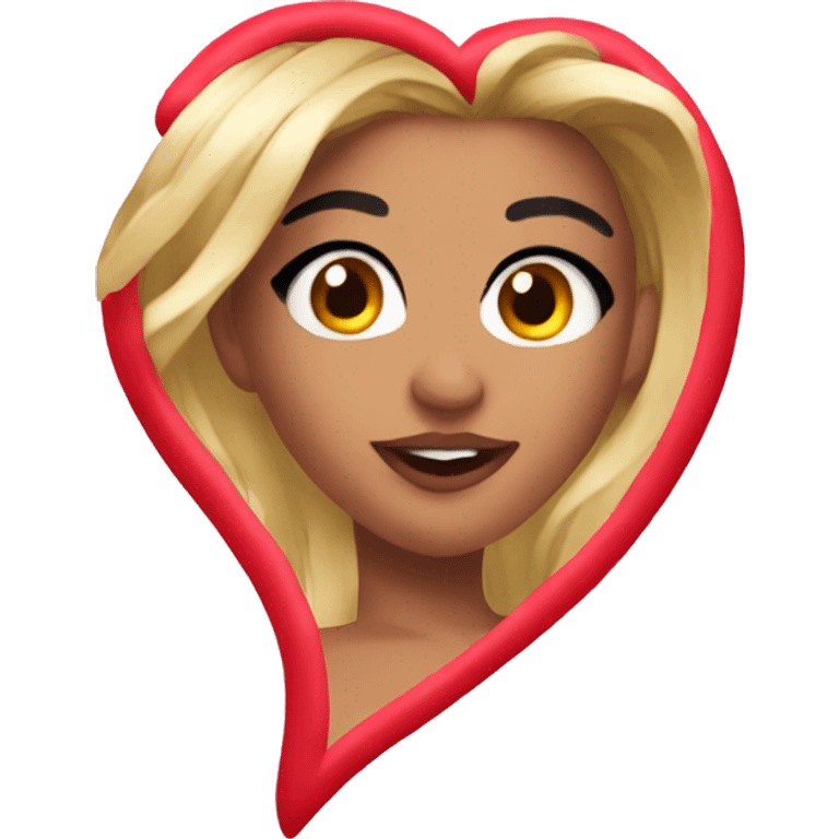 Karol G heart tattoo emoji