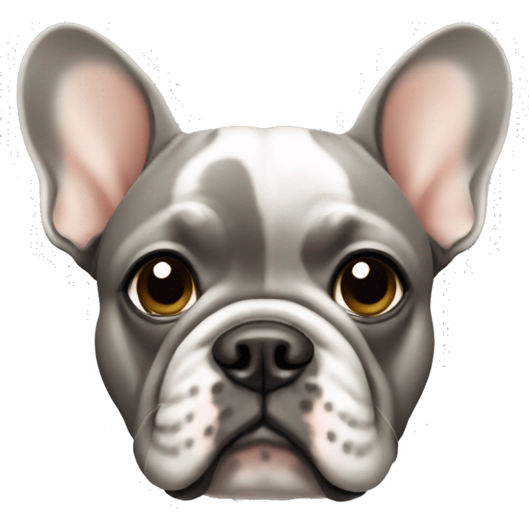 french bulldog grey and tan emoji