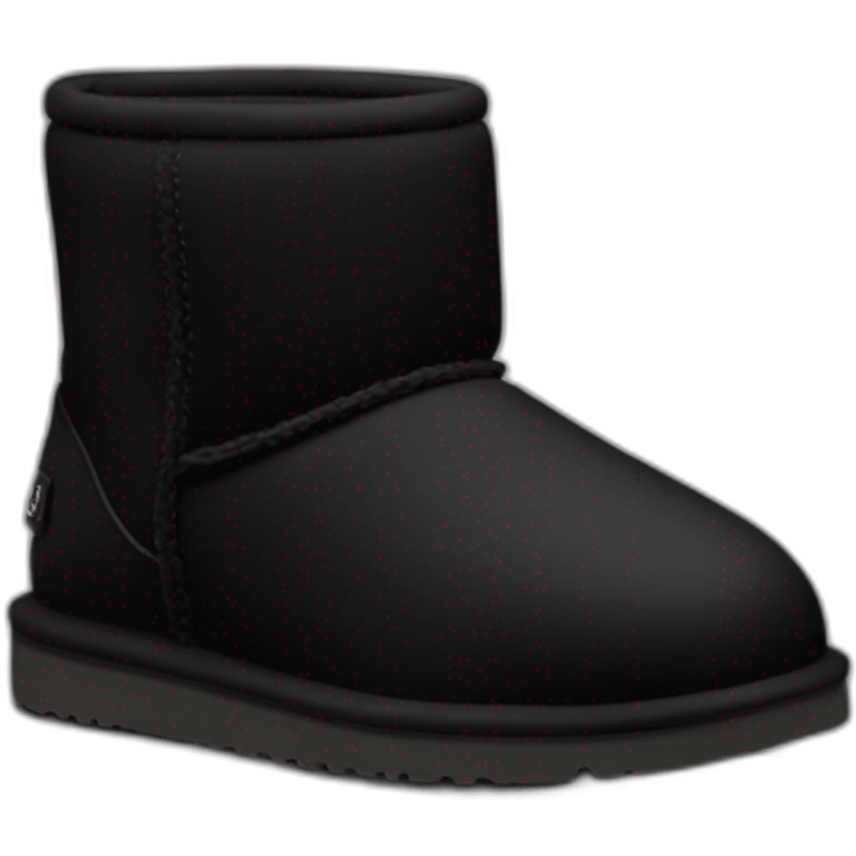 Black classic mini uggs emoji