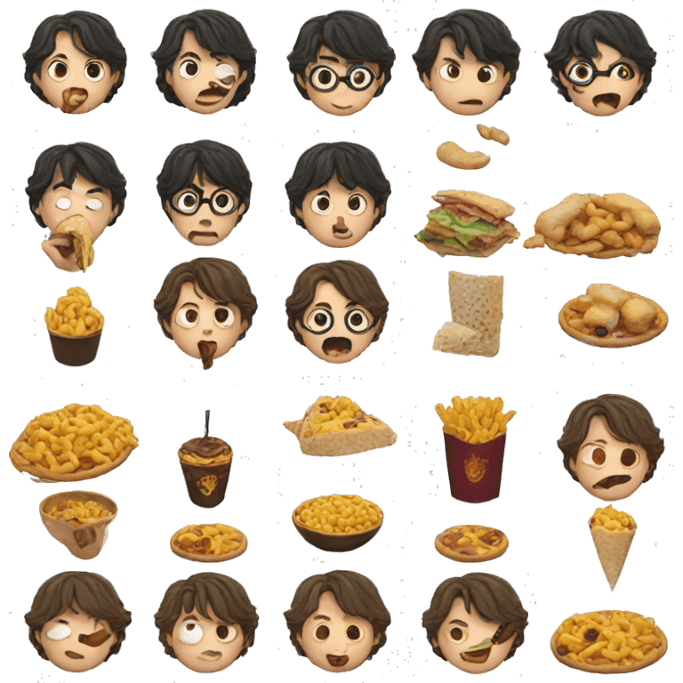 harry potter eating emoji