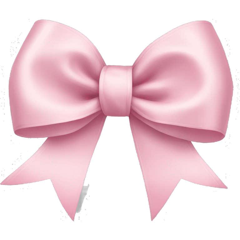 light pink ribbon bow emoji