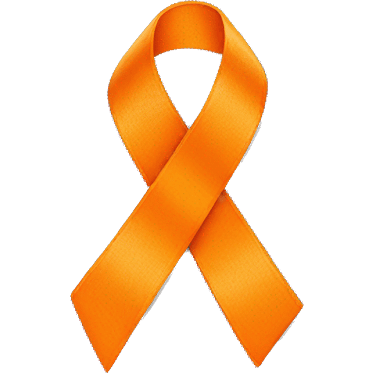 Orange ribbon awareness  emoji