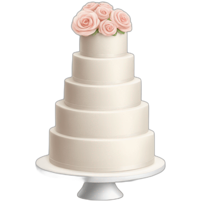 Beautiful wedding cake emoji