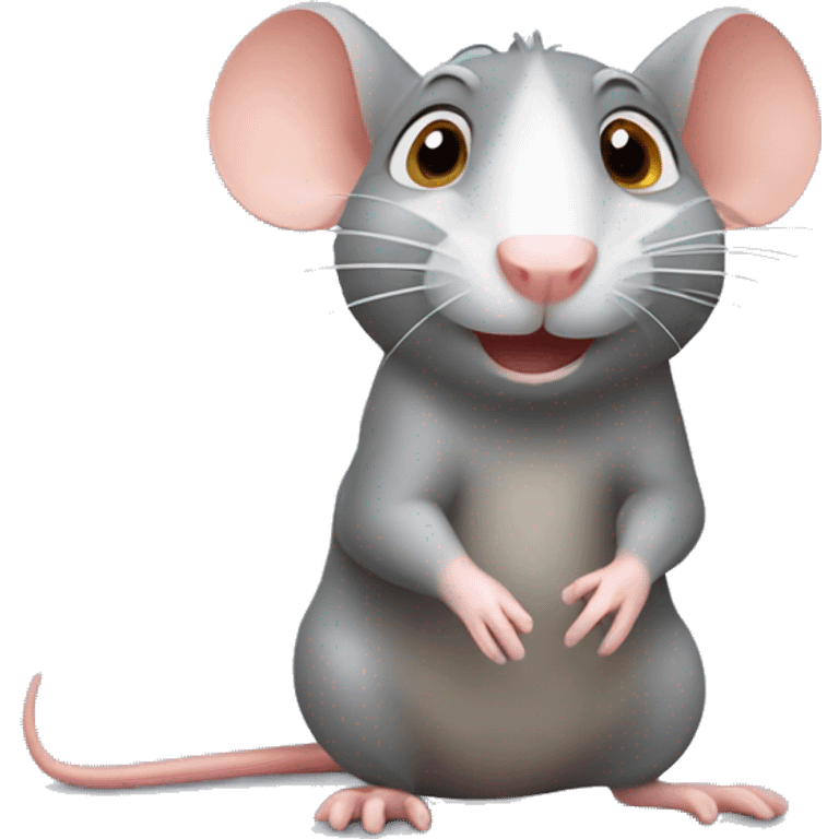 Cute Ratatouille rat emoji