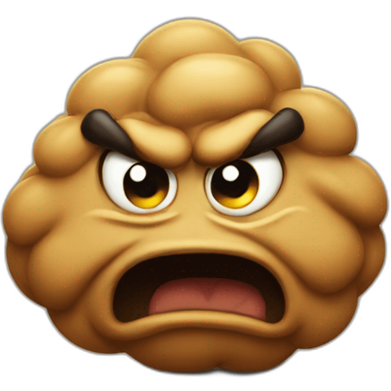 angry poo emoji