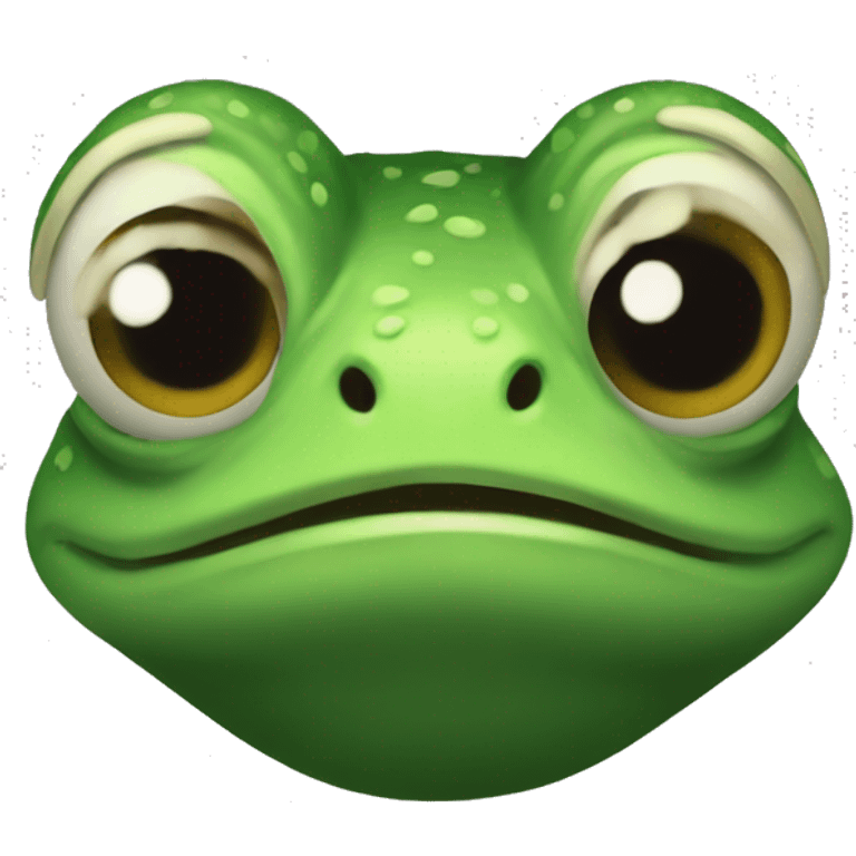 froge character but as aninja emoji