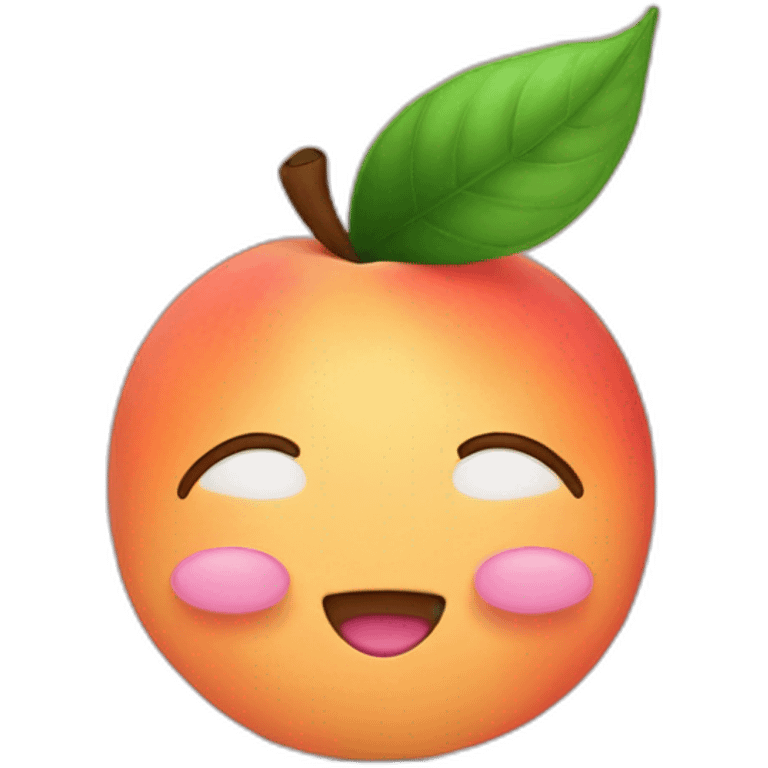 Peach with a Bennie  emoji