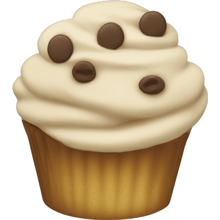 Cookie dough cupcake emoji