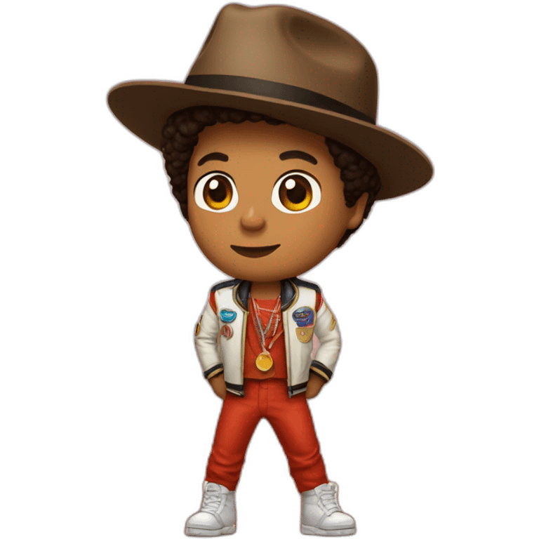 bruno mars Standing in Mars emoji