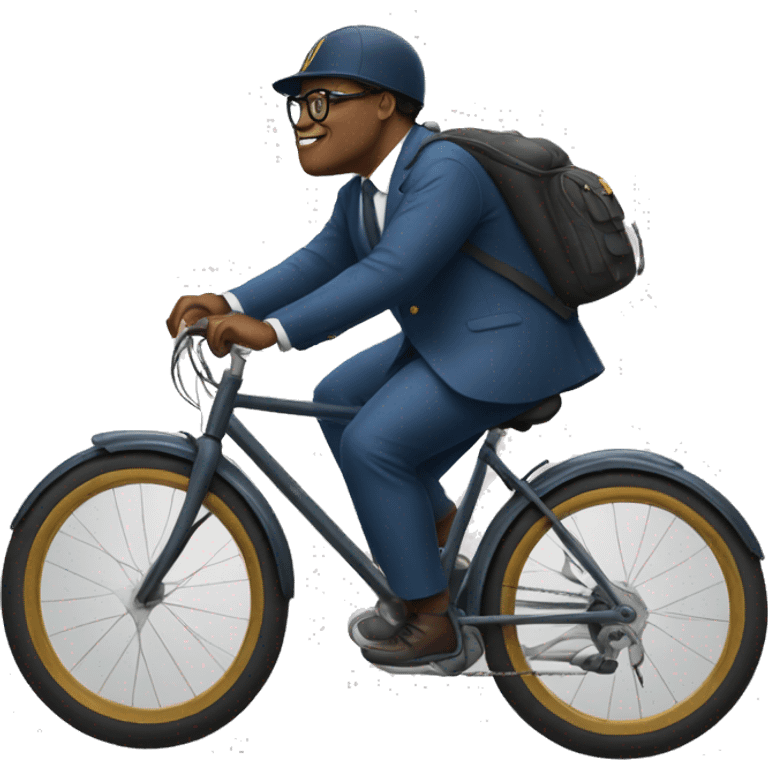 felix tshisekedi sur  un velo   emoji