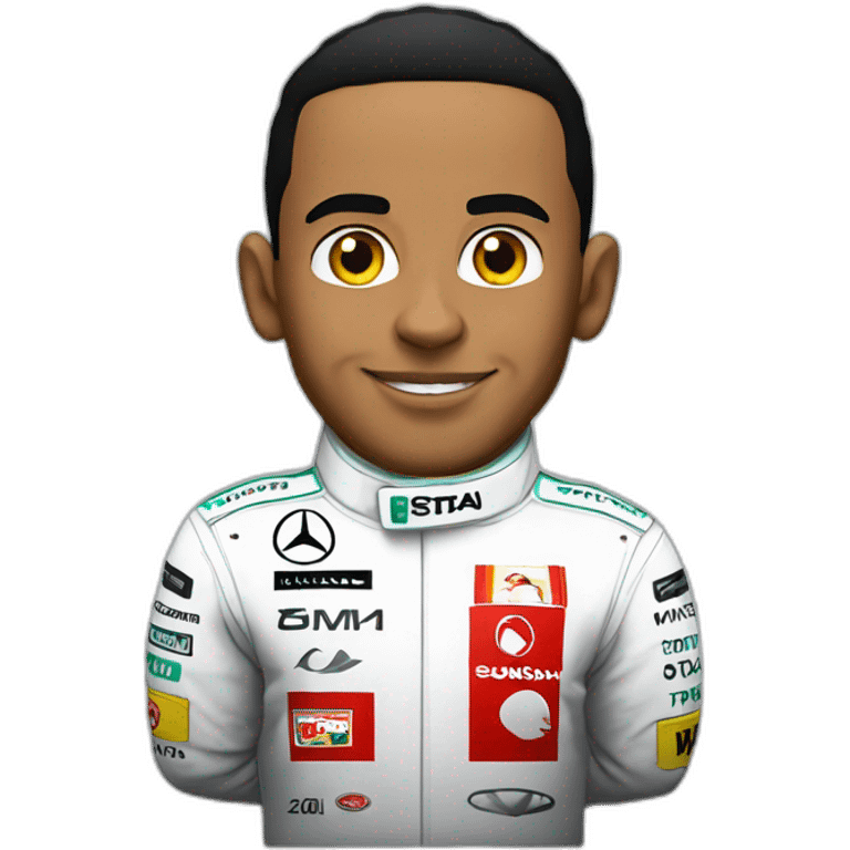 Lewis Hamilton and the w14 emoji