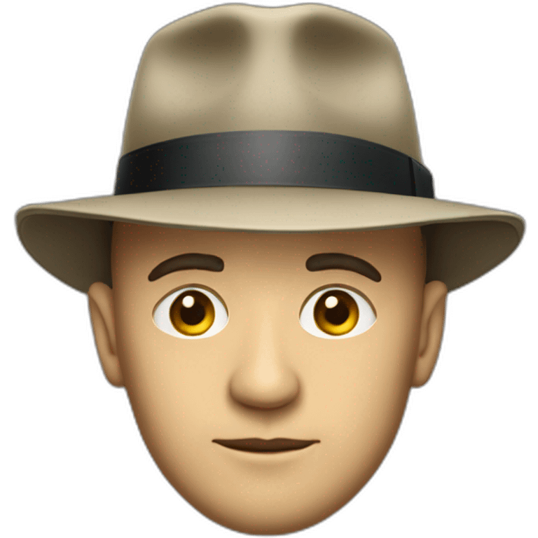 oppenheimer with hat emoji