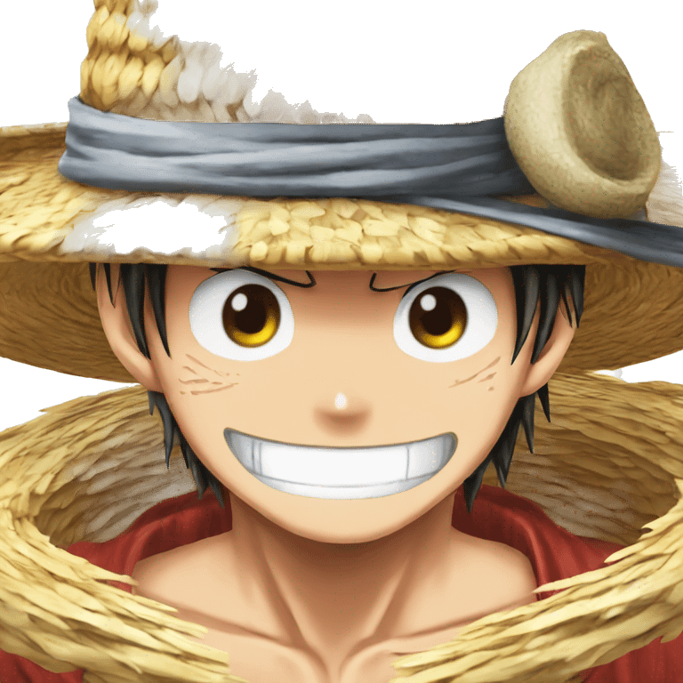 Luffy One Piece Straw Hat ship emoji