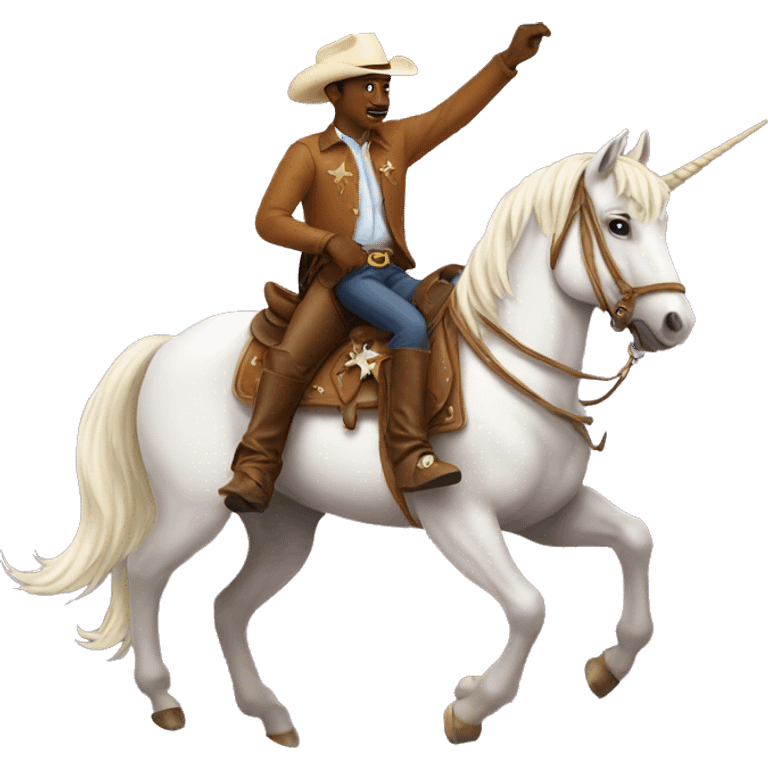 cowboy on a unicorn emoji