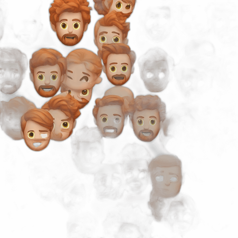 red head beard men become figma emoji