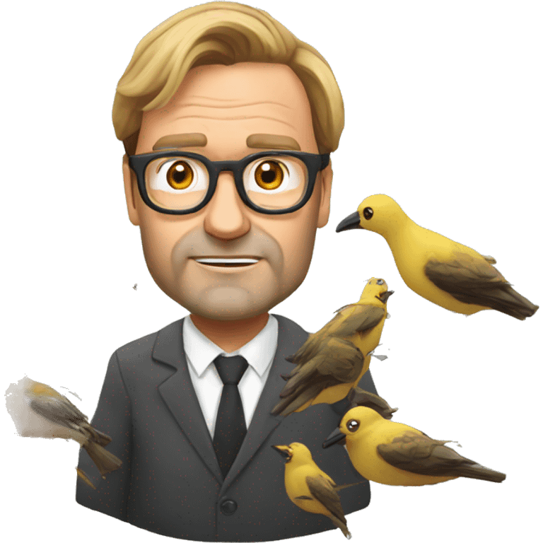 Klopp dizzy with birds around head emoji