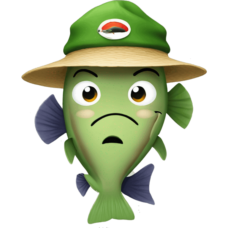 melanzana dentro la pesca emoji