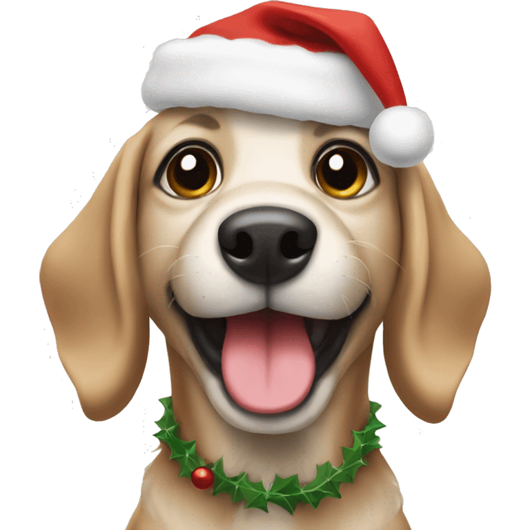 christmas dog  emoji