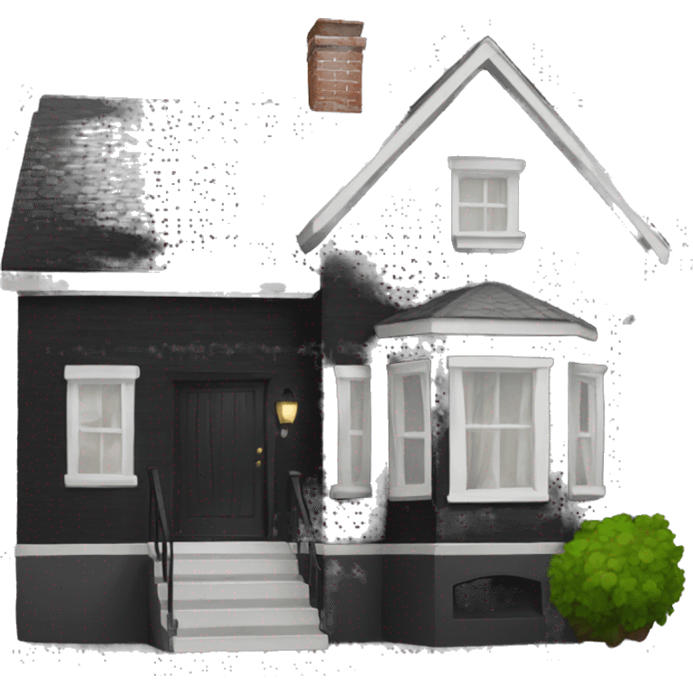 Black house  emoji