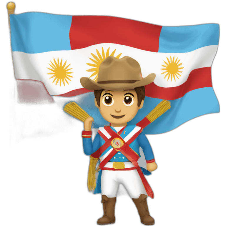 bandera de Perú, Argentina hablando inglés emoji