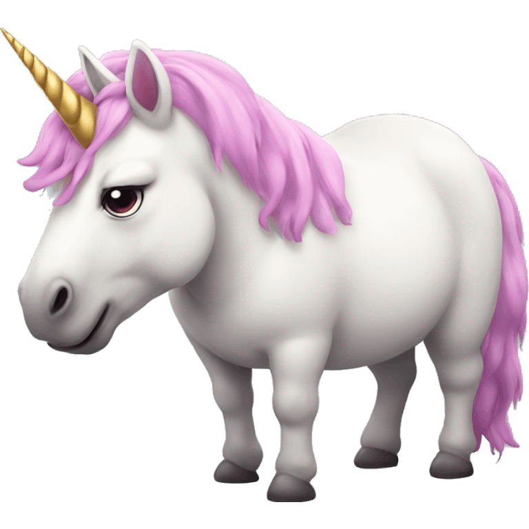 Fat unicorn emoji