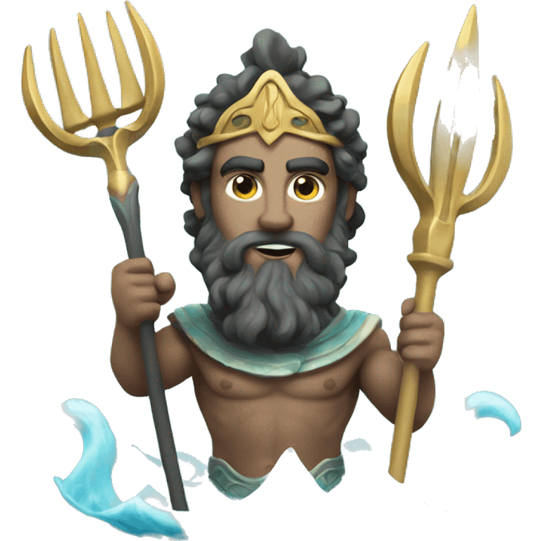 poseidon greek god with trident emoji