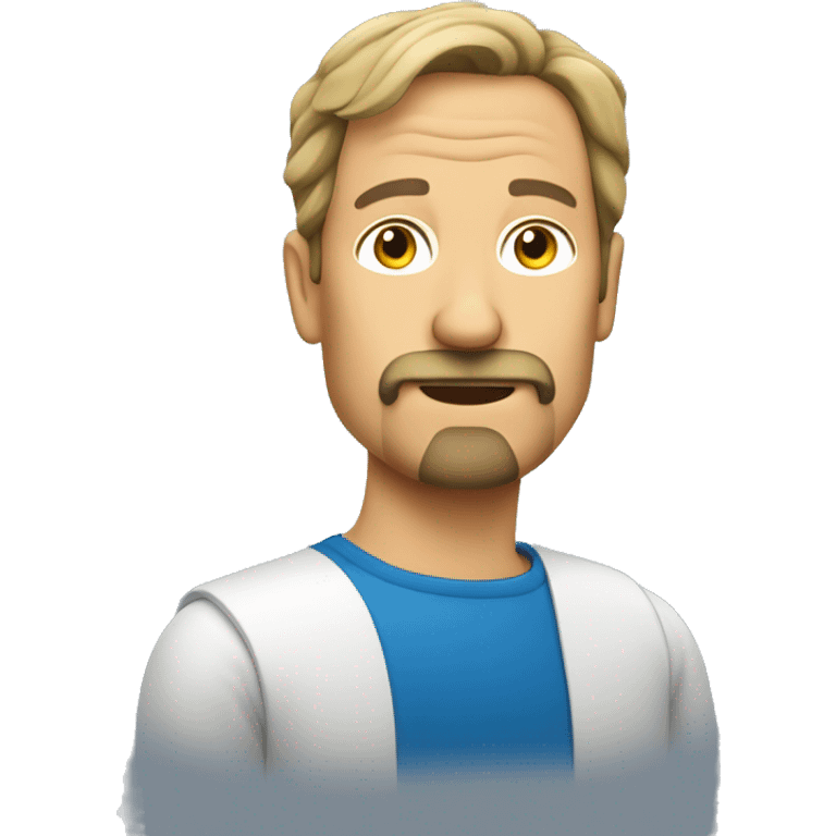 middle aged swedish man with  a stubble goatee emoji