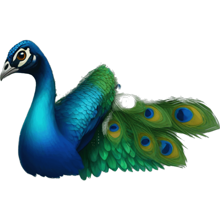 Peacock wings  emoji