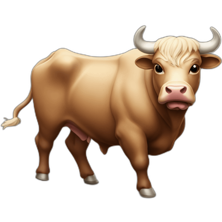 fighting bull emoji