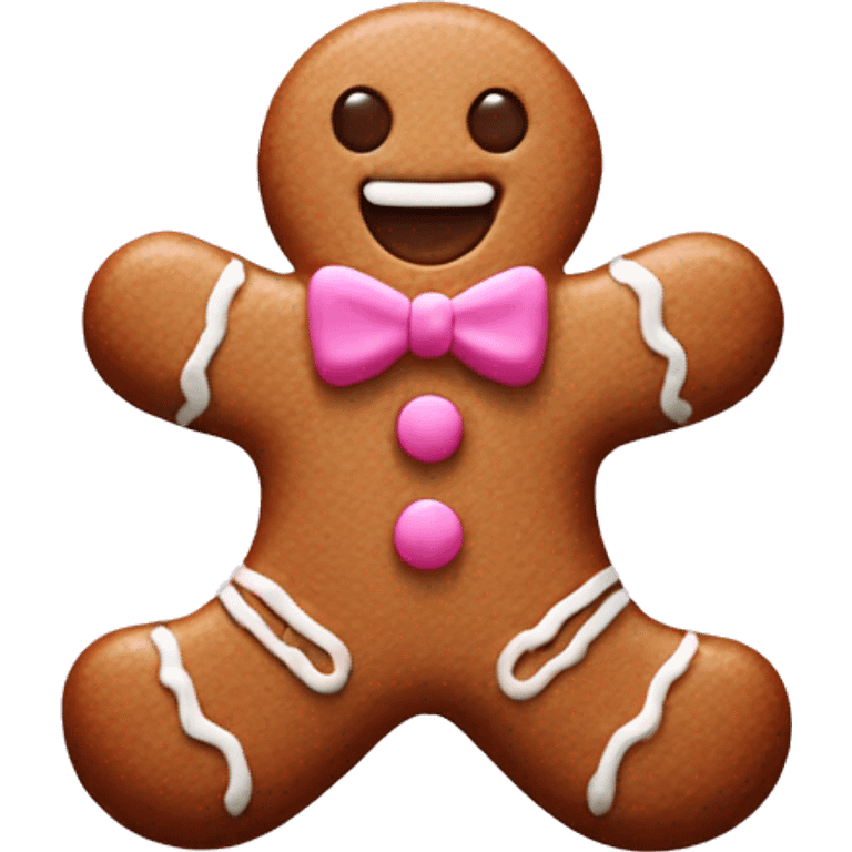 pink gingerbread  emoji