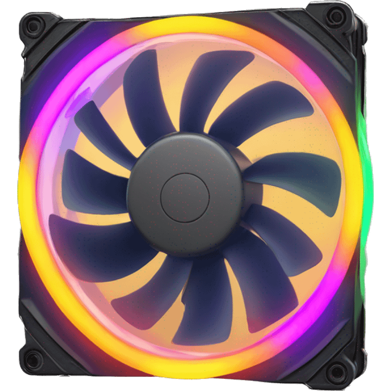 RGB computer case fan emoji