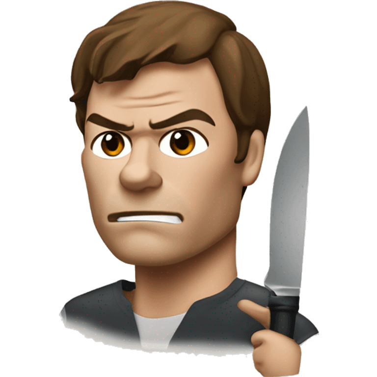 Dexter Morgan with one knife emoji