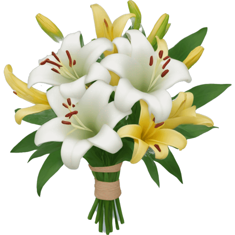 A bouquet with lillys  emoji