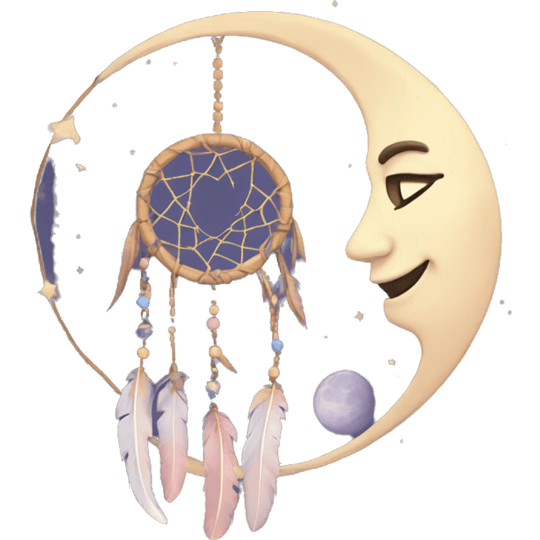 moon dreamcatcher emoji