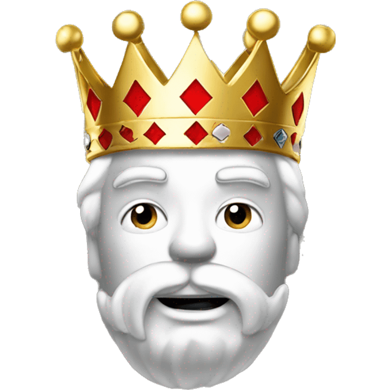 Poker king no background yellow gold crown emoji