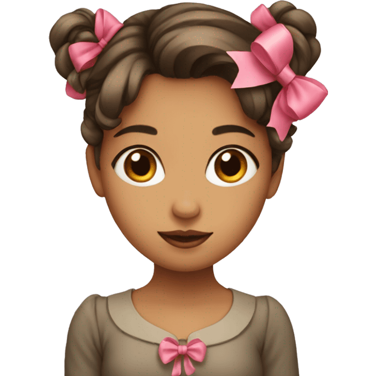 Girl with bow emoji