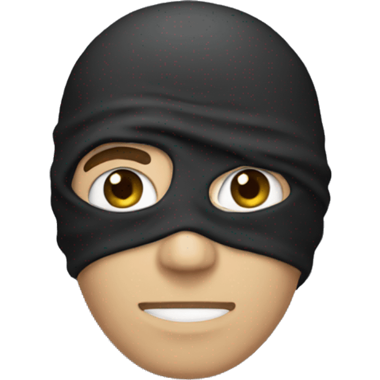 man with a skull balaclava emoji