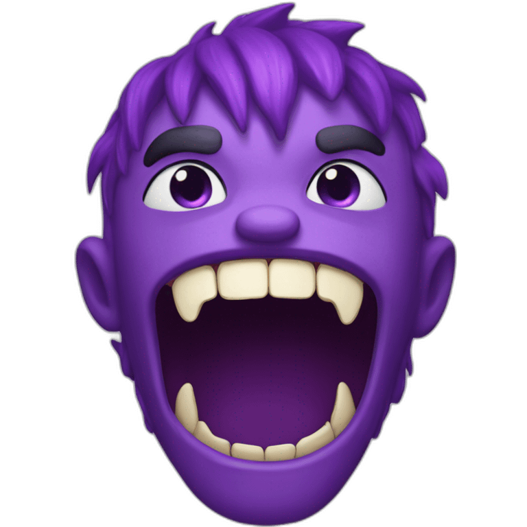 purple people eater emoji