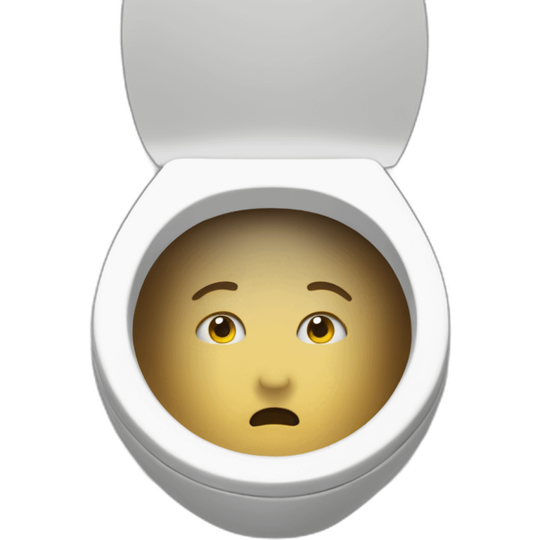 (disembodied head inside toilet bowl) (skibidi toilet) (skibidi 1 meme) emoji